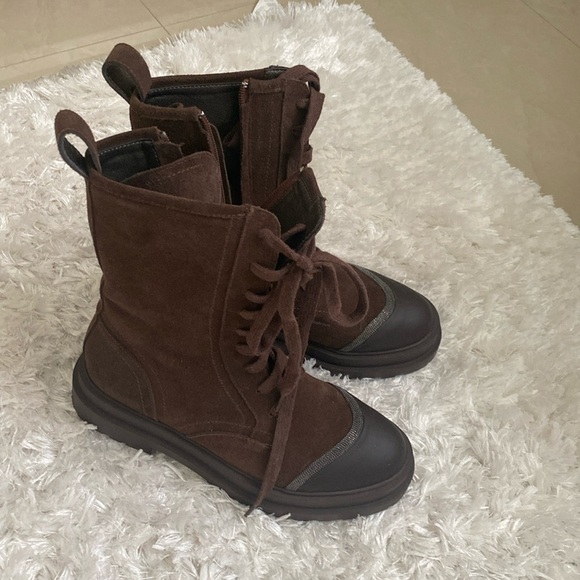 Brunello Cucinelli suede boots size 37 - Picture 2 of 6